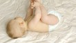 HD1080p Baby laying on a blanket