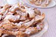 Photo: Traditional Polish carnival pastry called ' faworki' Traditional Polish carnival pastry called ' faworki'