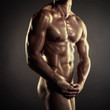 Naked athlete
