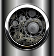 Background metallic with technology gears