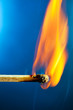 Photo: Burning match macro Burning match macro