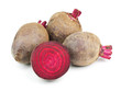 Beetroots isolated on white background