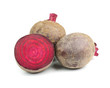 Beetroots isolated on white background