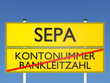 SEPA / Kontonummer, Bankleitzahl - 3D