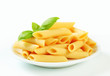 Cooked penne pasta
