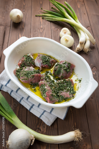 Photo: Marinated meat Marinated meat