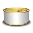 Alluminium Can Tin-Scatola di Conserva Alluminio-Vector