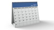 Folding 2011 Blue Desktop Calendar with Alpha Channel