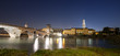Ponte Pietra by Night - Verona Italy - 1st century B.C.