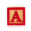 wooden cube alphabet