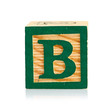 wooden cube alphabet