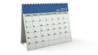 Folding 2012 Blue Desktop Calendar