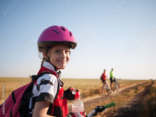 Photo: family cycling outdoors family cycling outdoors