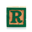 wooden cube alphabet