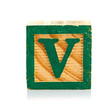 wooden cube alphabet