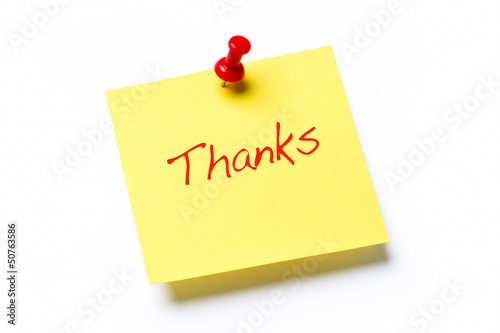 Illustration: Thanks Note Thanks Note