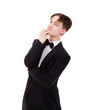 man dressed in a tailcoat posing