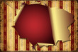 Retroplakat - Rotes Loch in der Wand