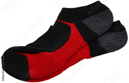 Photo: Pair Of Athletic Socks Over White Pair Of Athletic Socks Over White