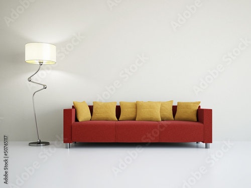 Illustration: Livingroom with sofa Livingroom with sofa