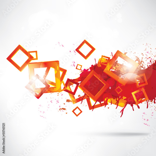Vector: Abstract colorful background with geometric elements Abstract colorful background with geometric elements