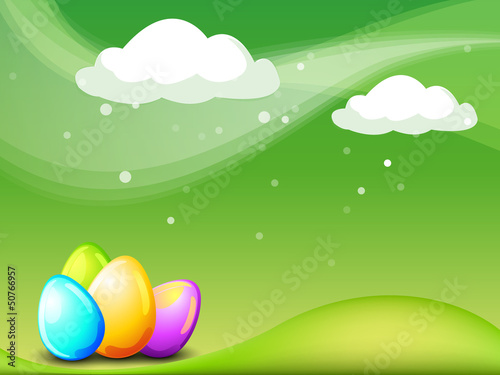 Vector: Happy Easter background. Happy Easter background.