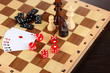 mix of games close-up