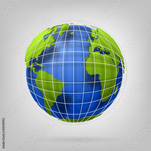 Vector: 3d globe of the world. EPS10 vector illustration. 3d globe of the world. EPS10 vector illustration.