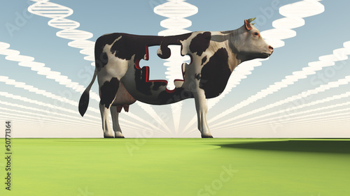 Illustration: Genetically modified cow Genetically modified cow