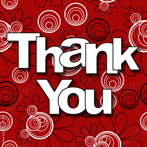Illustration: Thank You Red Black Thank You Red Black