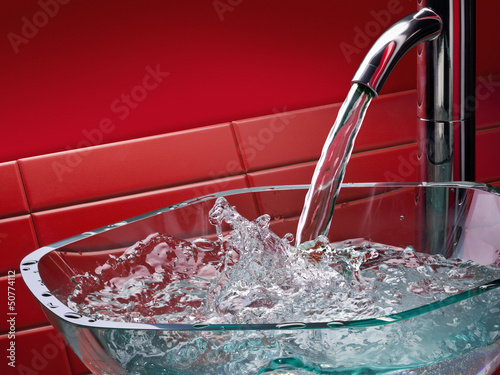 Photo: modern glass bathroom sink modern glass bathroom sink