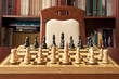Wooden chess figurines