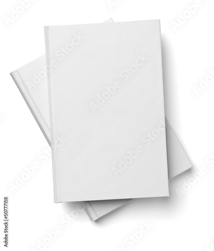 Photo: book notebook textbook white blank paper template book notebook textbook white blank paper template