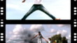 Video: Film roll of a mother and children playing in the park Film roll of a mother and children playing in the park