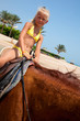 Children riding