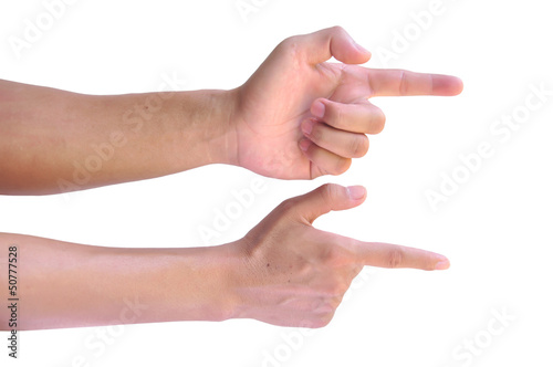 Photo: Man hand sign Man hand sign