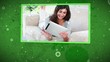 Video of smiling women using tablet