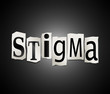 Stigma concept.