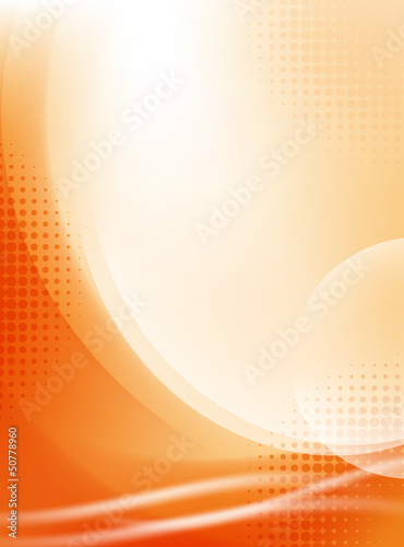 Vector: abstract light orange flowing background with halftone abstract light orange flowing background with halftone