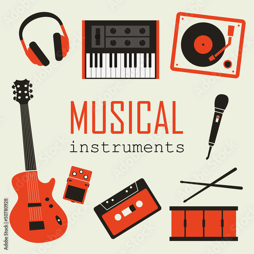 Vector: Set of Music Instruments Set of Music Instruments