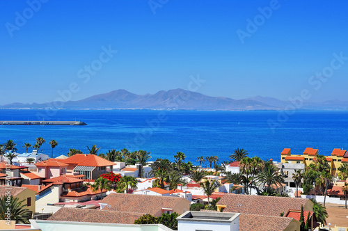 Photo: Lobos Island from Corralejo in Fuerteventura, Canary Islands, Sp Lobos Island from Corralejo in Fuerteventura, Canary Islands, Sp