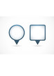 Vector blue and white pointers