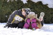 enfants dans la neige