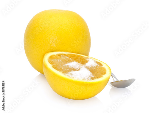 Photo: grapefruit with sweetener grapefruit with sweetener