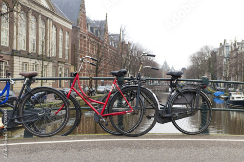 Photo: bicycles on bridge bicycles on bridge