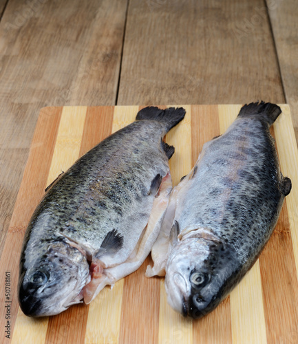 Photo: Raw trout Raw trout