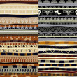 Set of tribal primitive african pattern
