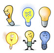 Lightbulb Man/Collection of Various Light Bulb Characters