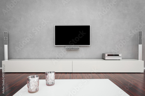 Photo: Modern Living Room with TV Modern Living Room with TV