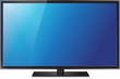 TV flat screen lcd, plasma realistic vector illustration.